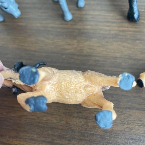 90s T.M. Wild Animal Hard Plastic Toy Lot - Picture 10 of 10